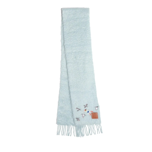 Loewe Wollschal Penguin Scarf Light Blue