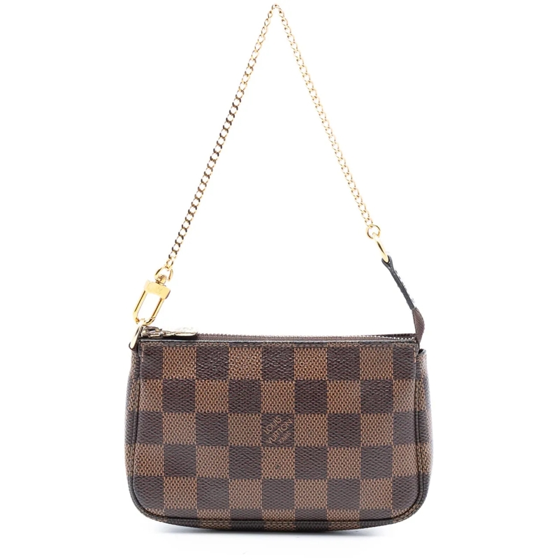Louis Vuitton Tote Damier Ebene Mini Pochette Accessoires braun