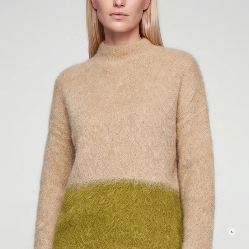 Marc Aurel Pullover Pullover- mit Karden-Disteln- Rippenabschlüsse sand(Image 3)