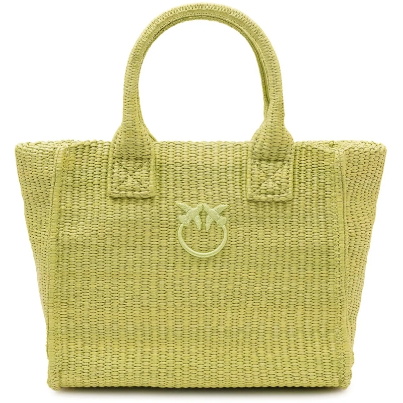Pinko Weekender Borsa Beach Shopper Mini con Manici gelb