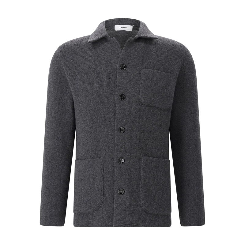 Lardini  Strickjacke aus Schurwolle grau