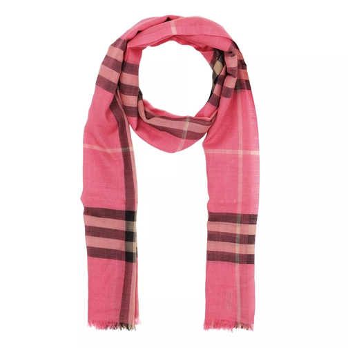 Burberry Lightweight Check Scarf Rose Pink Tunn sjal