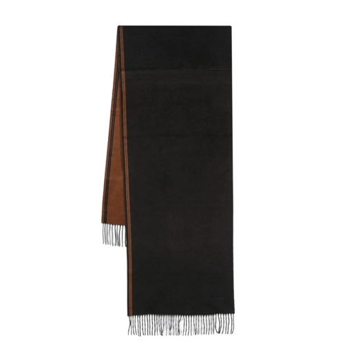 Zegna Écharpe légère Black Silk Scarf Black