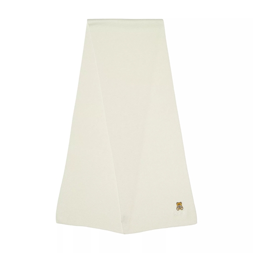 Moschino Scarf  30X180  cm White Wool Scarf