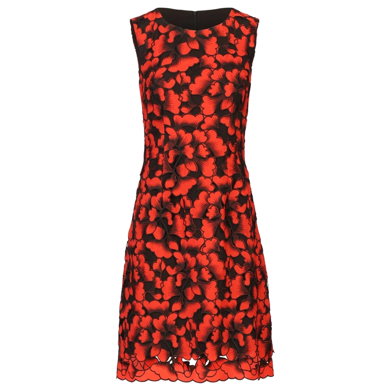 Kraimod Midikleid Cocktailkleid rot