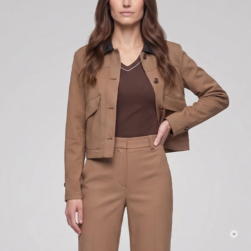 Marc Aurel Blazer Jacke- aufgesteppte Tasche mit Patten- Ärmelsch beige(Image 3)