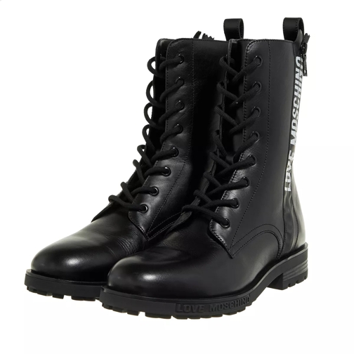 Love Moschino Stiefelette Boots Gomma 40 Vitello Nero