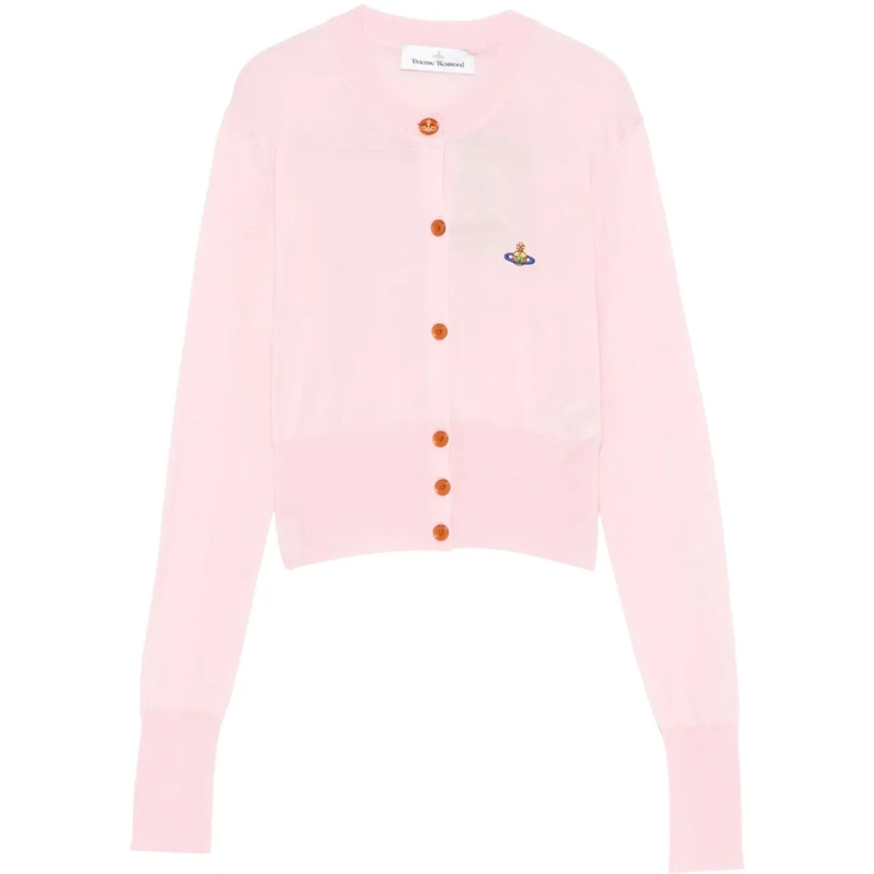 Vivienne Westwood T-Shirt Bea Cropped Cardi Pink rose
