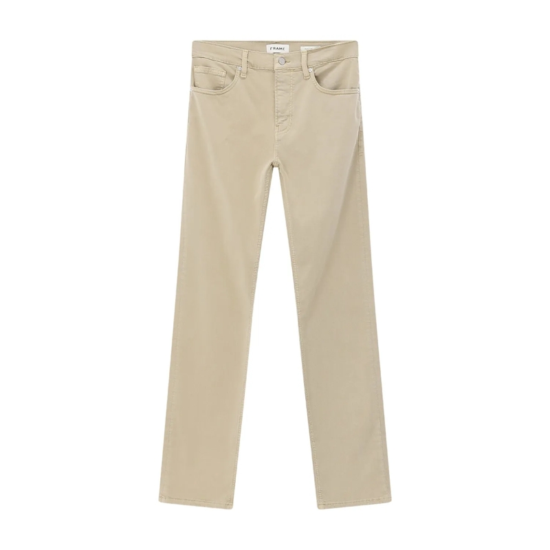 FRAME Jeans Straight-Leg Jeans beige