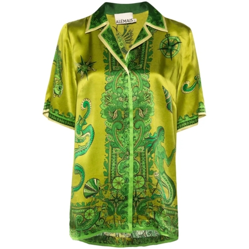 Alemais Green Solaris Shirt Green Chemises