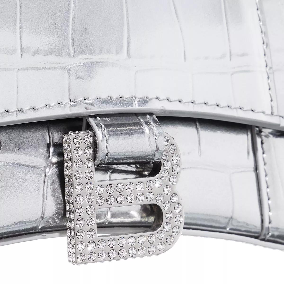 Thumbnail - Balenciaga Satchels - Hourglass Metallic Finish Crocodile Embossed - für Damen