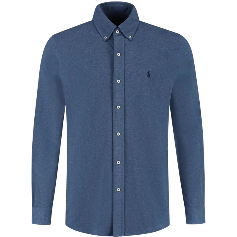Ralph Lauren Legeres Oberteil Sport Shirt blau