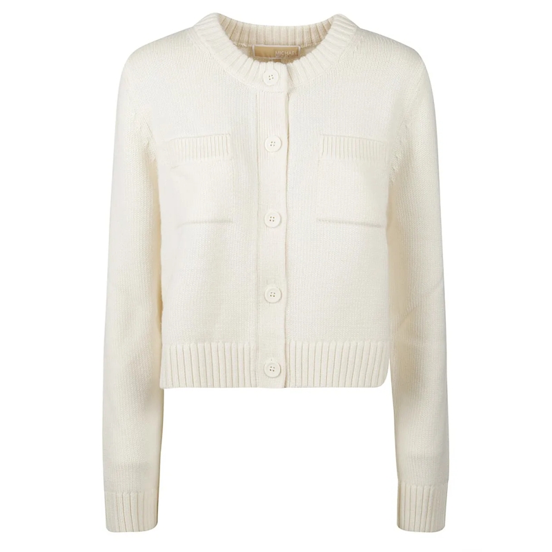 MICHAEL Michael Kors  Button Down Cardigan Nude & Neutrals beige