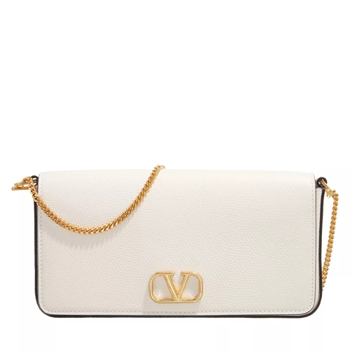 Valentino Garavani Clutch V-Logo Pouch Light Ivory Pochette