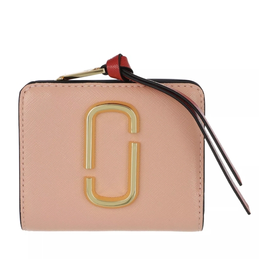 Marc Jacobs The Snapshot Mini Compact Wallet New Rose/Multi Bi-Fold Portemonnee