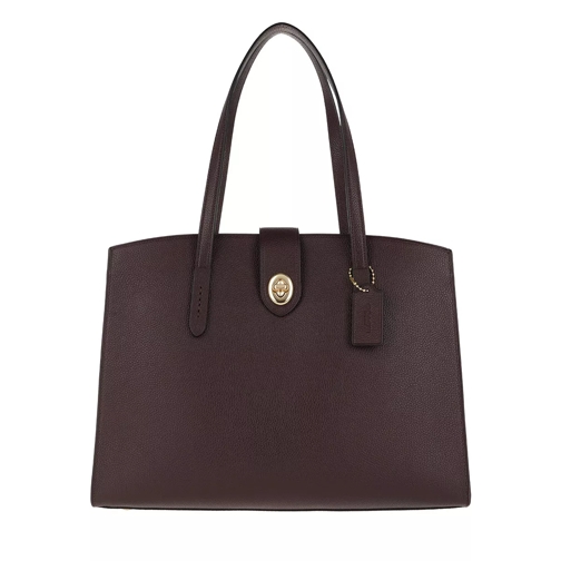 Coach Turnlock Charlie Carryall Oxblood Tote