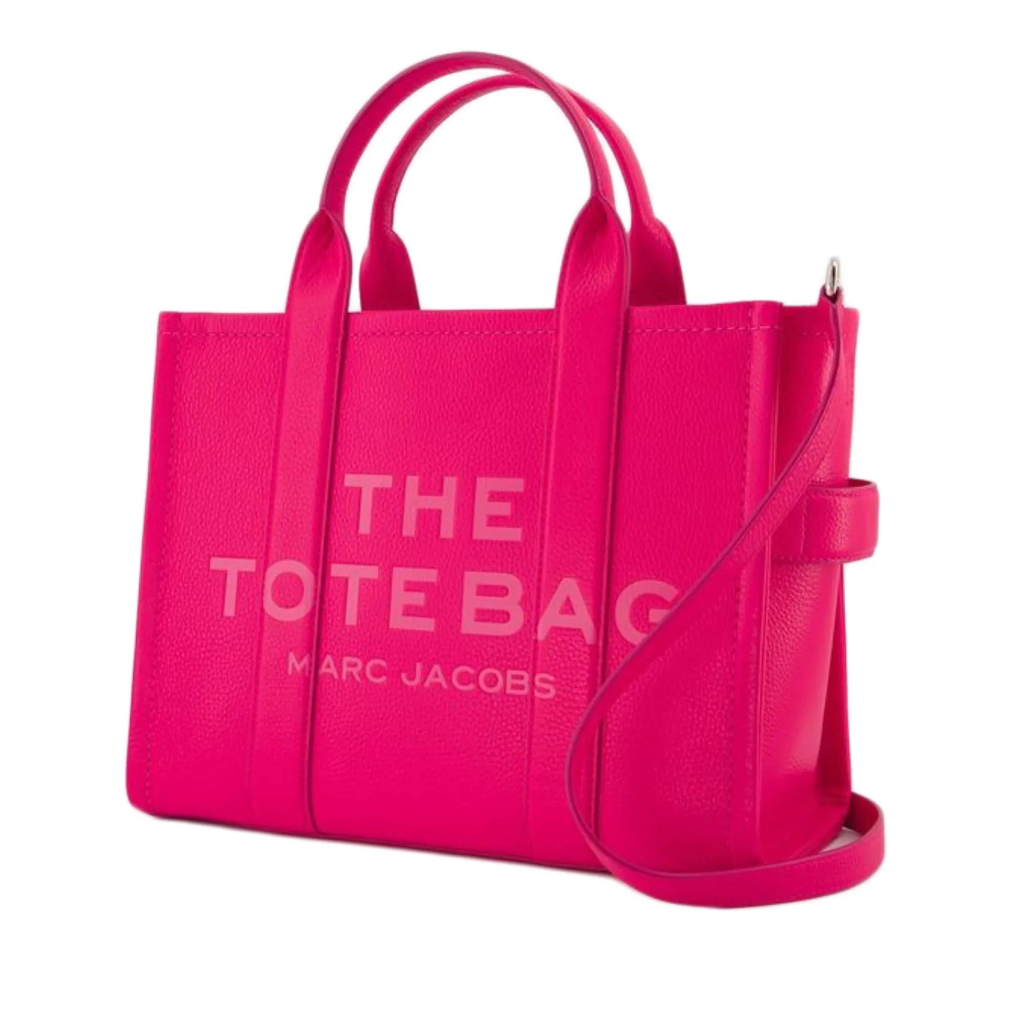 Marc Jacobs Totes & shoppers The Medium Tote Leather Pink in roze