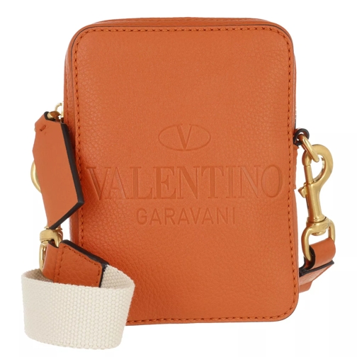 Valentino Garavani Small Crossbody Bag Leather Orange Crossbody Bag