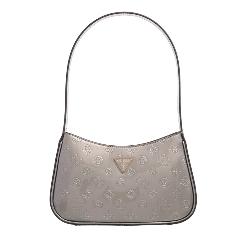 Guess Schultertasche Arnela Top Zip Shoulder Bag Pewter/Logo