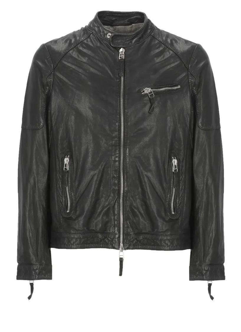 Thumbnail - The Jack Leathers - Black Bandit Jacket - Größe 50 - schwarz