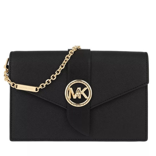 MICHAEL Michael Kors Charm MD Wallet On Chain Crossbody Bag Black Sac à bandoulière