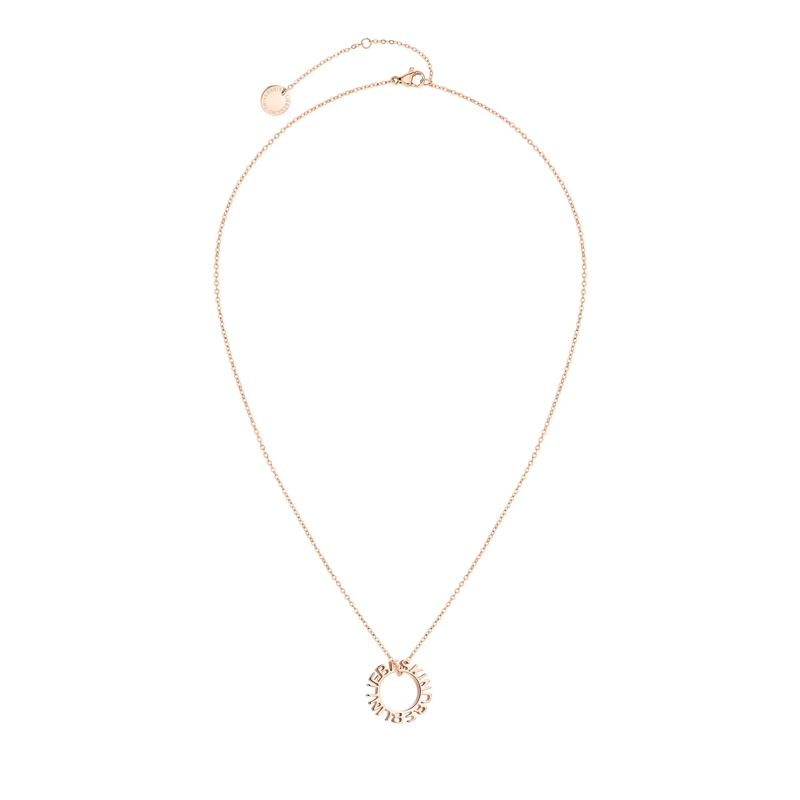 Liebeskind Berlin Mittellange Halskette Edelstahl 3D Lettering schwarz(Image 13)