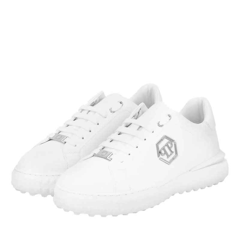 Philipp Plein Low-Top-Sneaker Lo-Top Turnschuhe Hexagon weiss(Image 2)