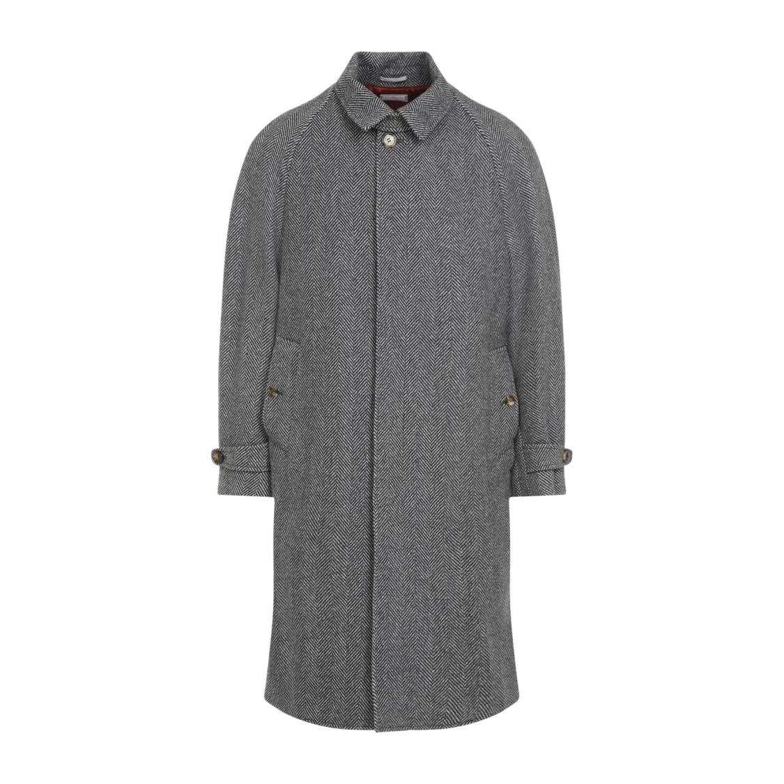 Brunello Cucinelli - Medium Grey Wool Coat - Größe 48 - grau