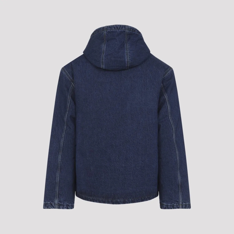 Carhartt Wip Jeansjacke Indigo Denim Jacket With Hood Blue
