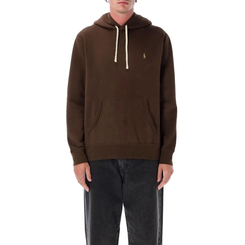 Polo Ralph Lauren  Cotton-Blend Classic Hoodie Brown