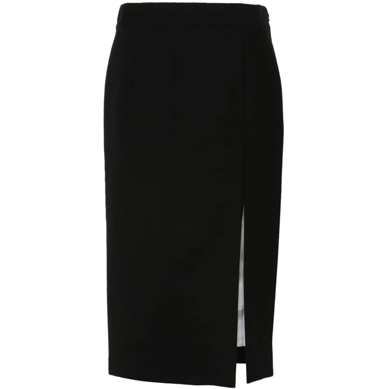 Moschino Jupe midi Skirts Black schwarz