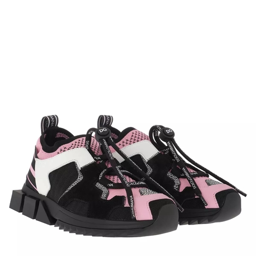 Dolce&Gabbana Sorrento Trekking Sneakers Rosa/Black/White låg sneaker