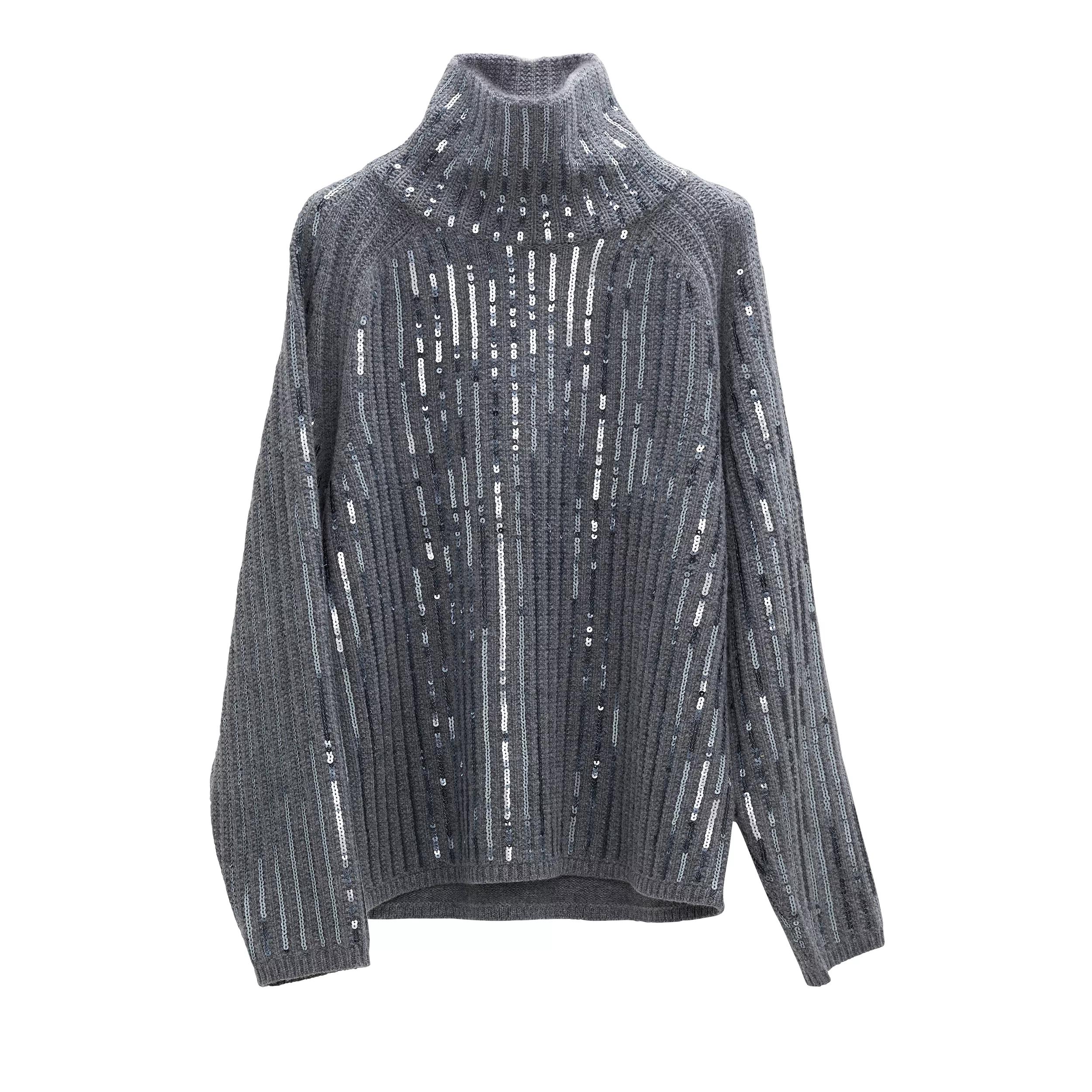 Dorothee Schumacher - SEQUIN STATEMENTS Pullover - Größe 3 - grau