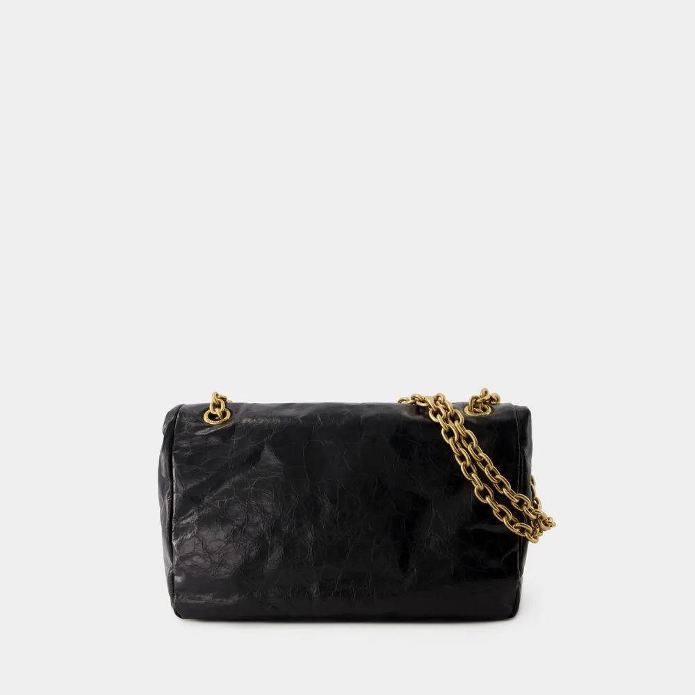 Balenciaga Hobo bags Monaco Hobo Bag S Leather Black in zwart