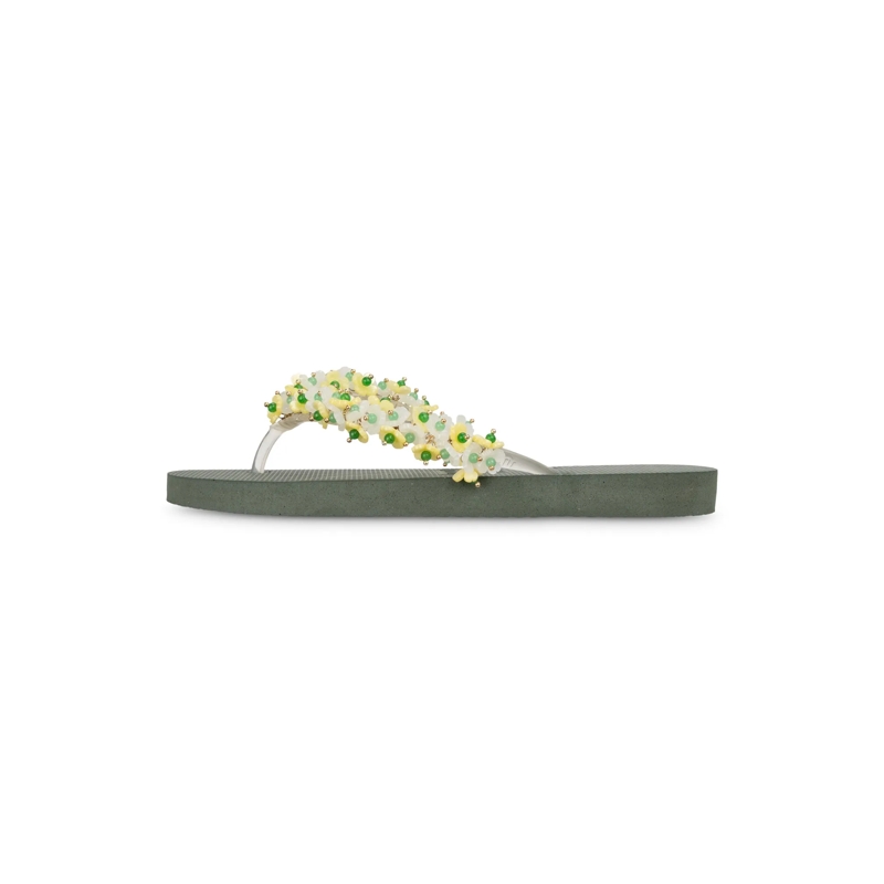 UZURII Flip Flops flip flop Tulum Bloom Yellow dunkel-grün(Image 6)
