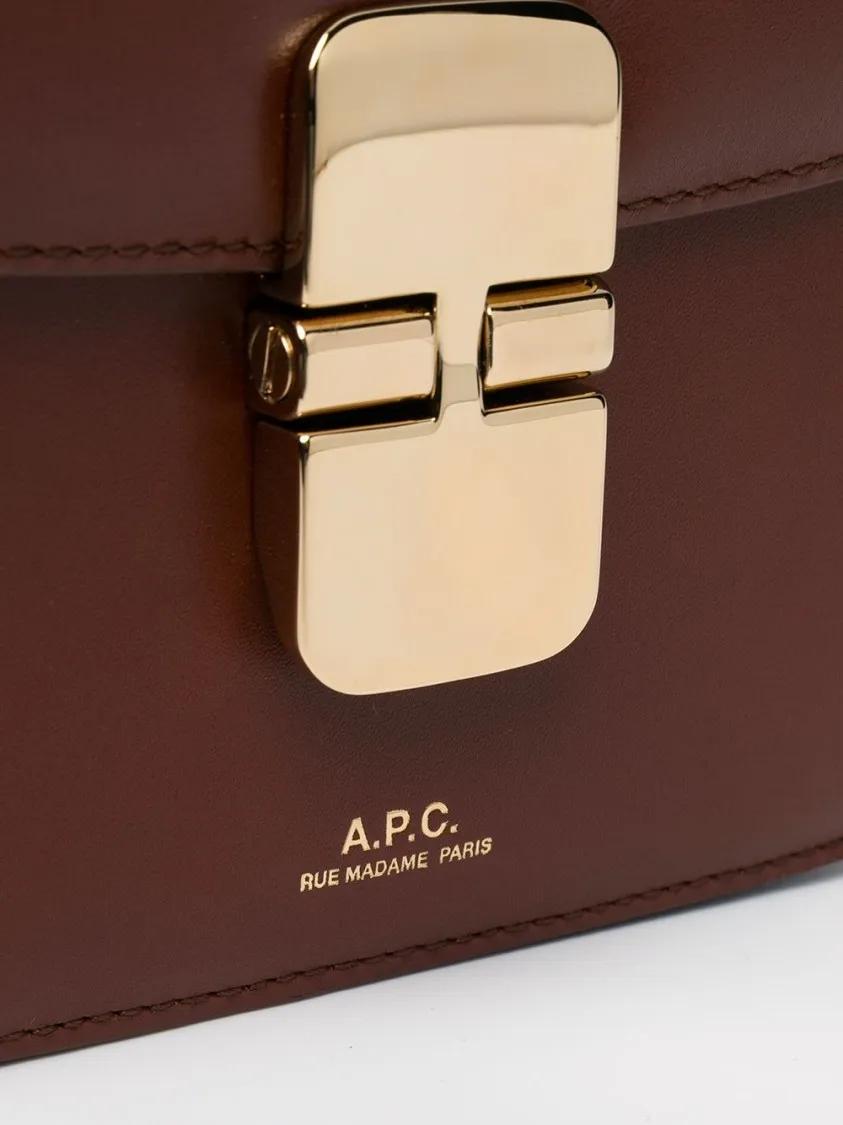 A.P.C. Shoppers Grace Mini Bag in bruin