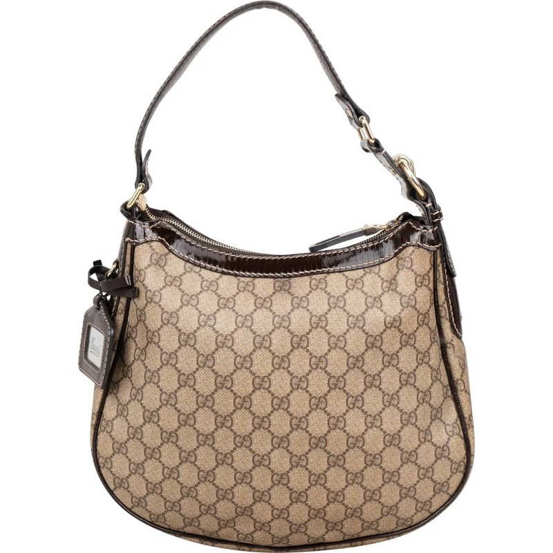 Gucci Tote GG Monogram Hobo Bag braun