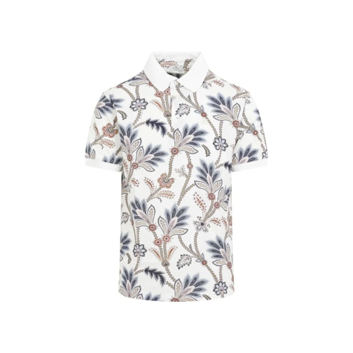 Etro Polohemd White Cotton Roma Polo White