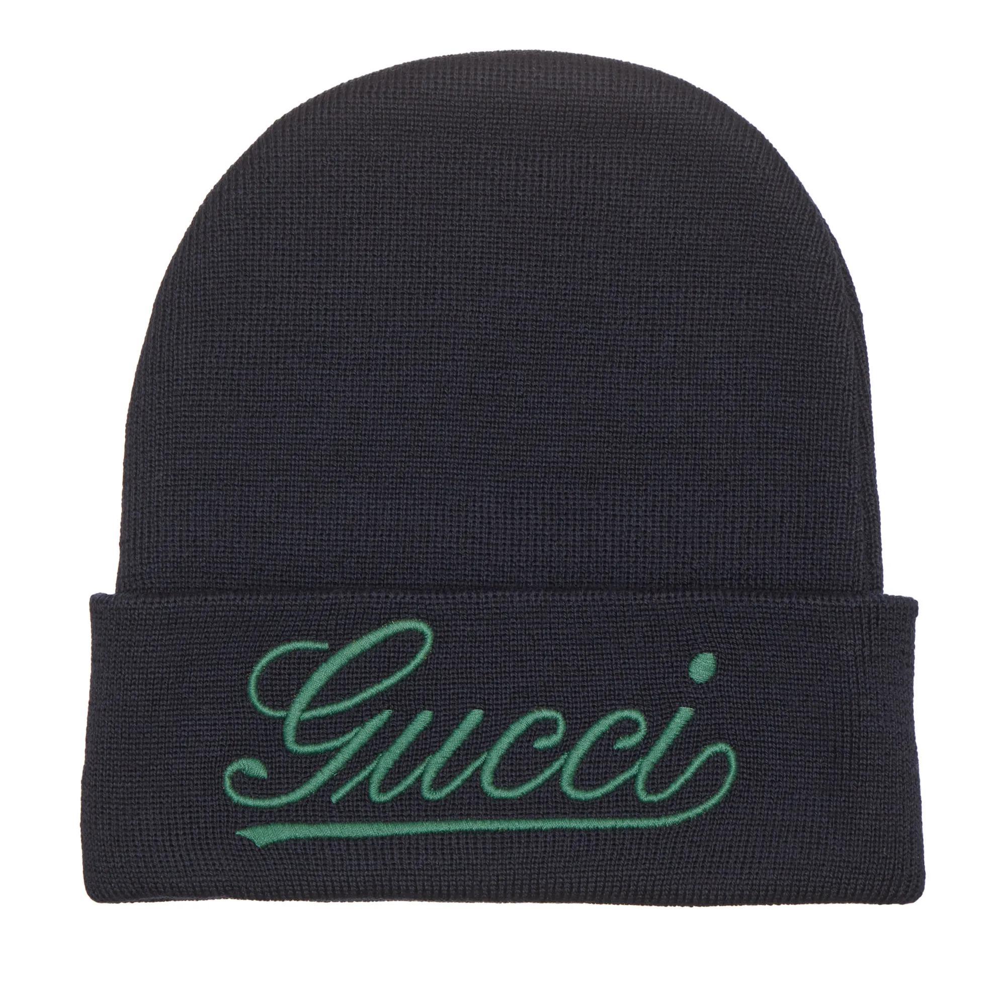 Gucci Mützen - Wool hat - Gr. M - in Blau - für Damen