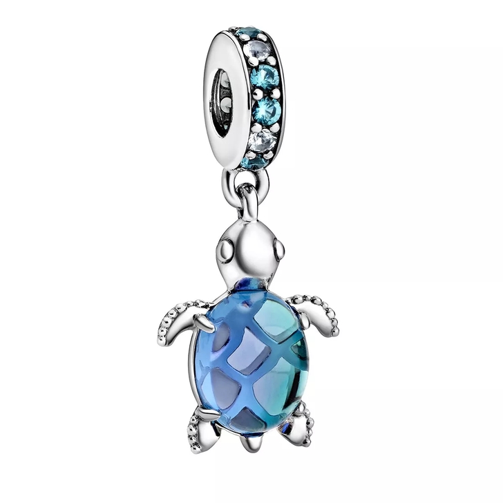 Pandora Meeresschildkröte Murano-Glas Charm-Anhänger Sterling 