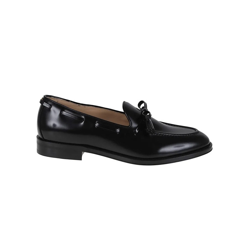 Valentino Garavani Mocassin Polished Calfskin Loafer Black