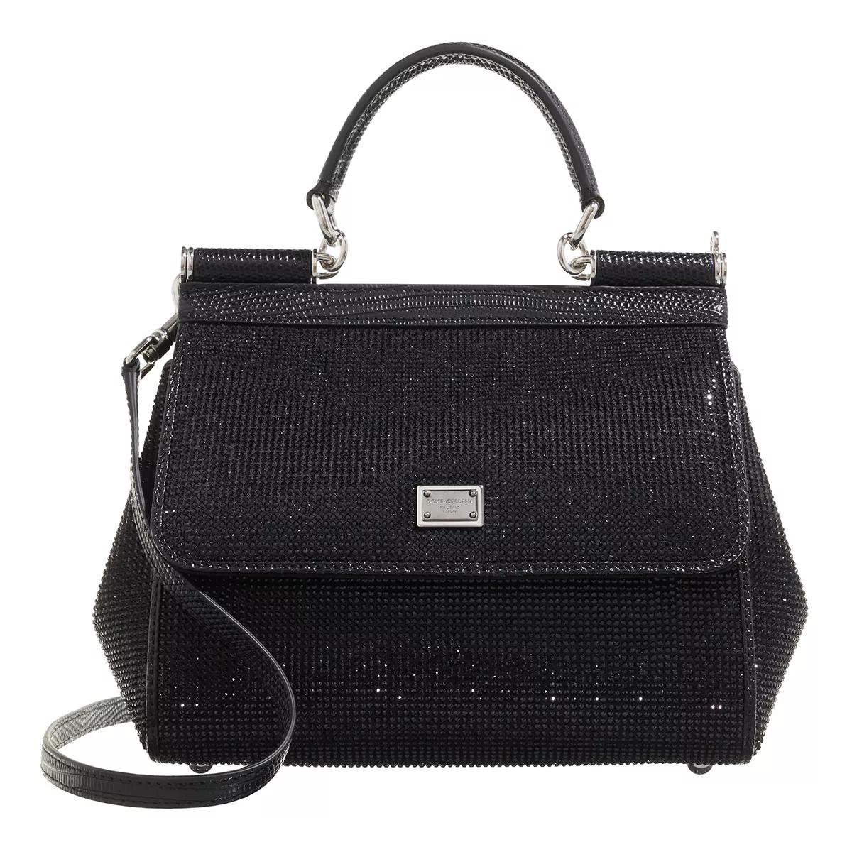 Medium Sicily handbag in Black