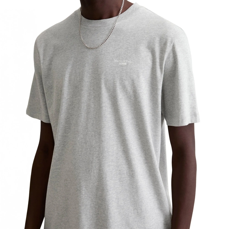 Marc O´Polo Hemd T-Shirt, SSL, Logo Print, Doubl 2er Pack grau(Image 2)