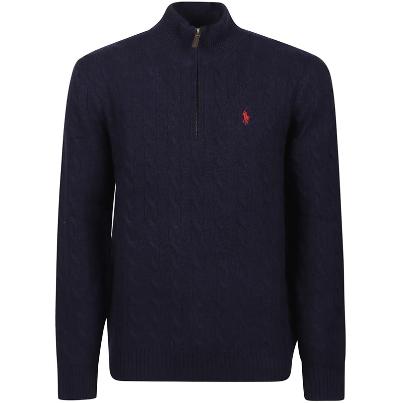 Ralph Lauren  Half Zip Sweater Blue blau
