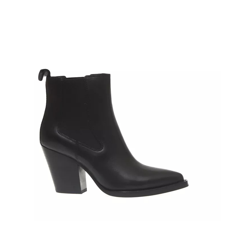 Ash Stiefeletten 70Mm Heel Camperos Black Leather Boots Black