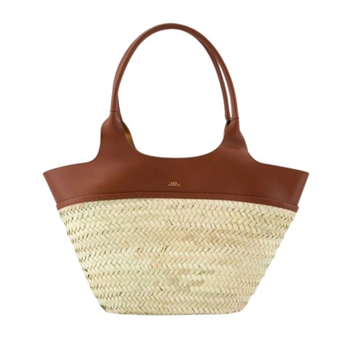 A.P.C. Fourre-tout Panier Tanger Shoulder Bag - Leather - Hazelnut Brown