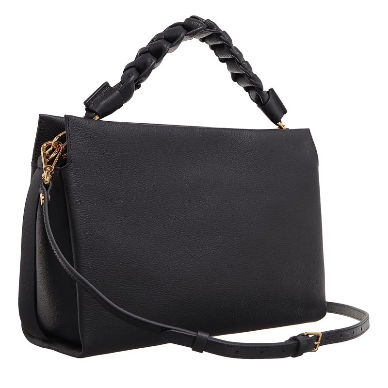 Coccinelle Crossbody Bag Boheme Grana Double Noir/Cognac(Image 4)