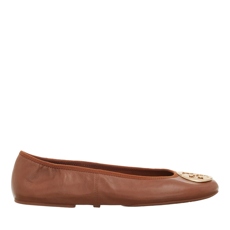 Tory Burch Ballerinas Minnie Travel Ballet Pecan Praline/Gold