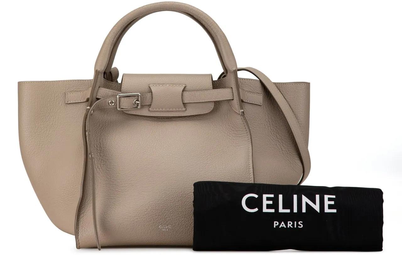 Celine Crossbody bags Small Big Leather Satchel in bruin