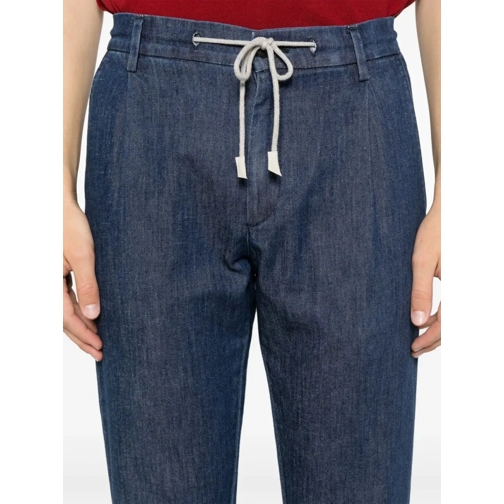 Eleventy Jeans Indigo Blue Drawstring Jeans Blue (Image 5)
